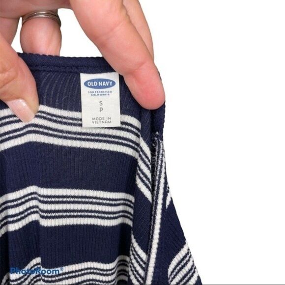 Old Navy Blue and White Striped Short Sleeved Dress Size Small - Picture 3 of 5